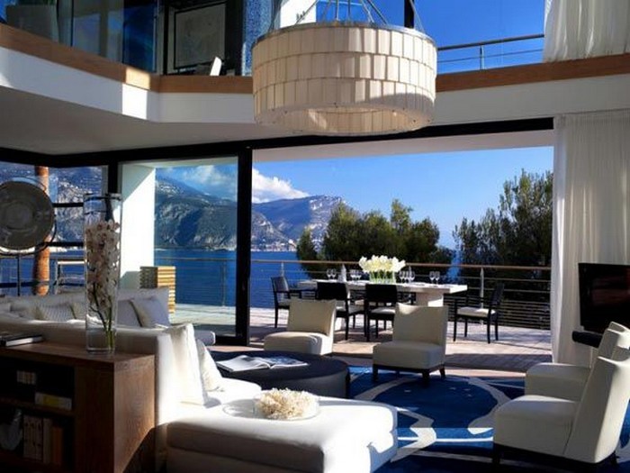 別墅設計的全景塞浦路斯海岸別墅